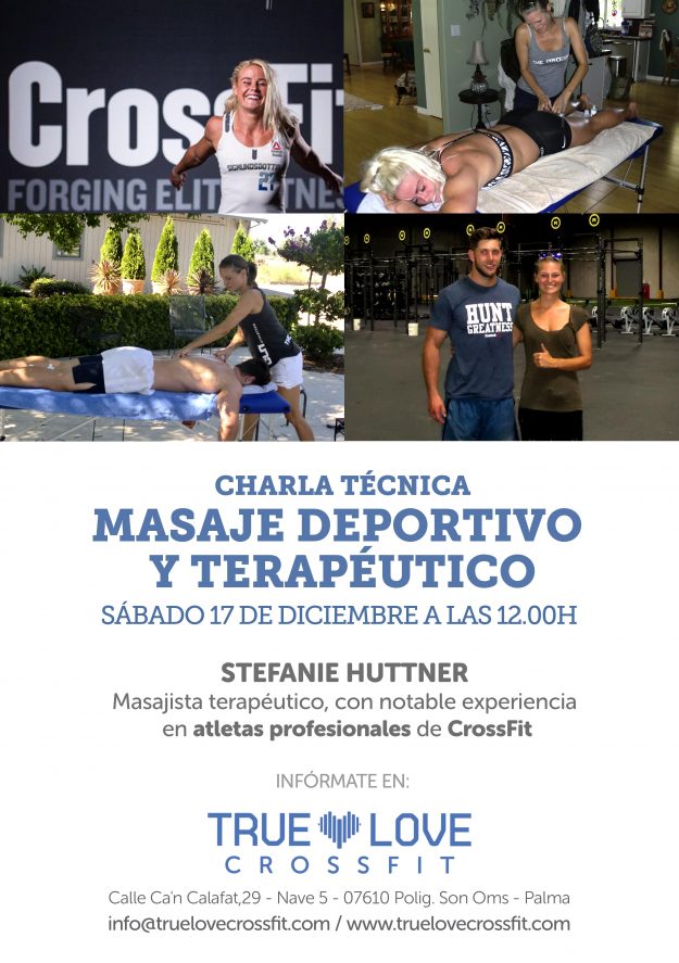 Charla técnica masaje deportivo crossfit